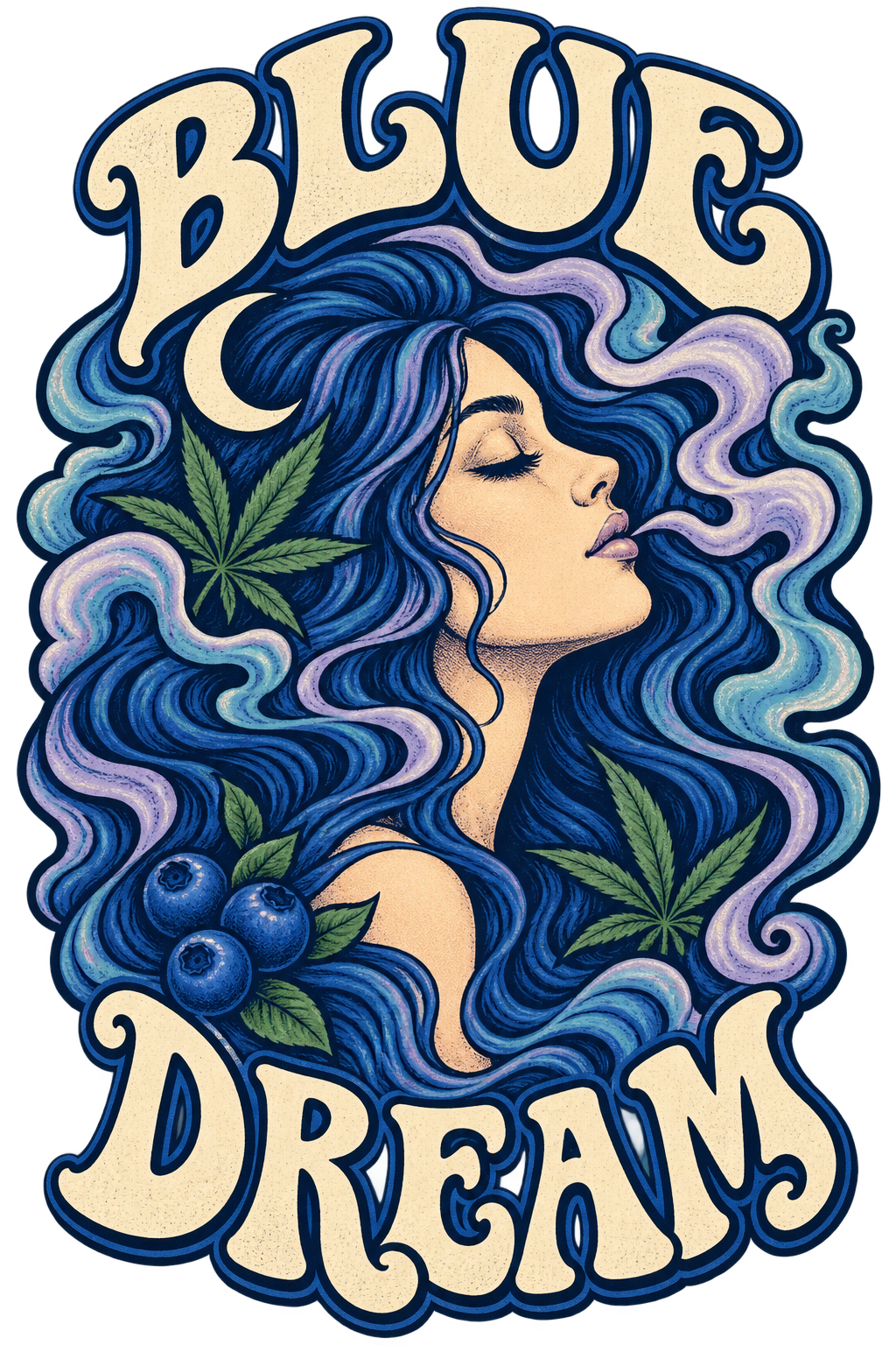 Blue Dream graphic T-shirt design