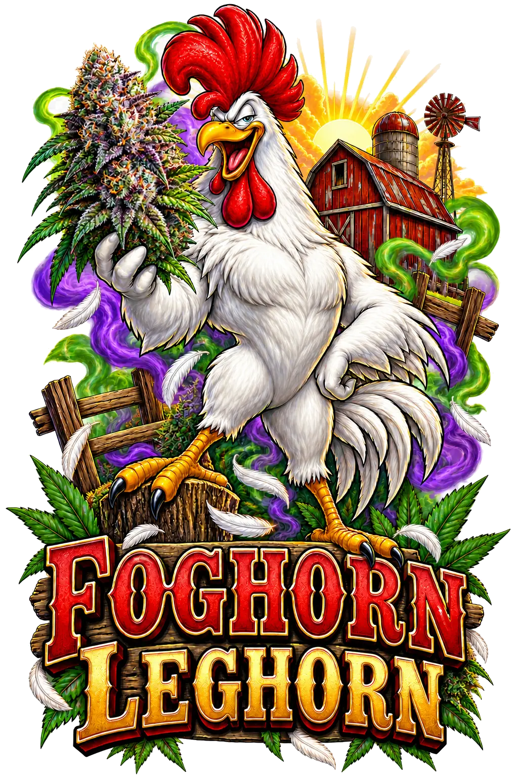 Foghorn Leghorn graphic T-shirt design