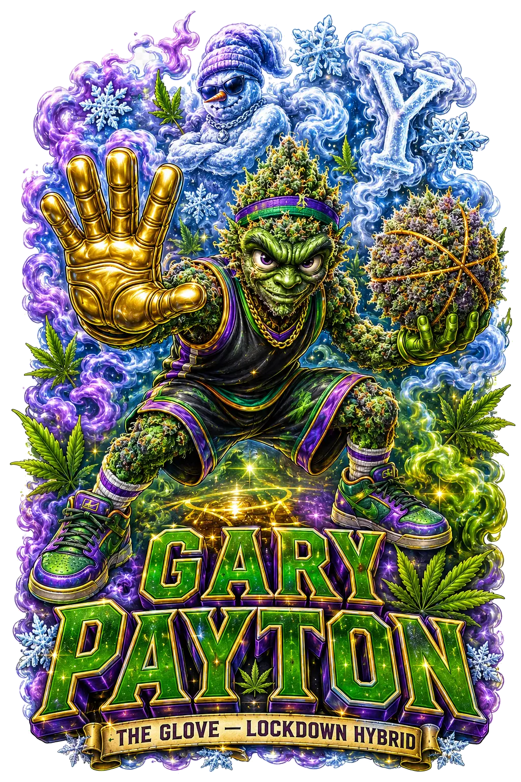 Gary Payton graphic T-shirt design