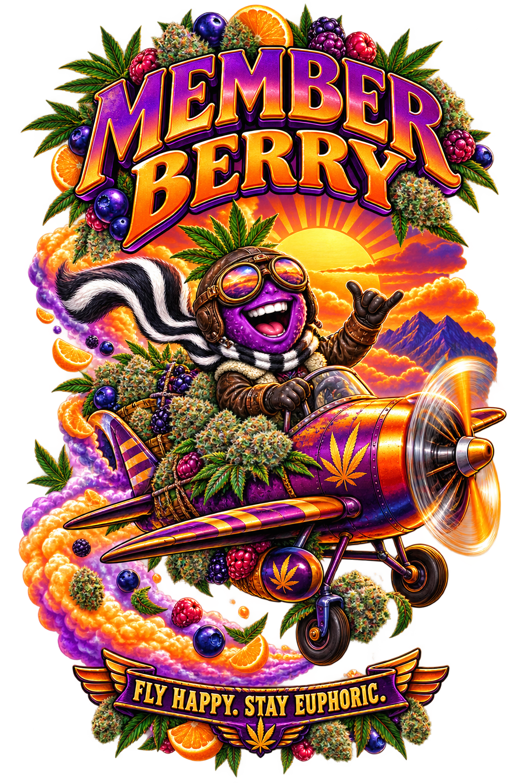 Member Berry graphic T-shirt design