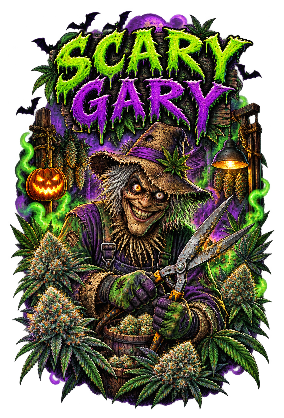 Scary Gary graphic T-shirt design