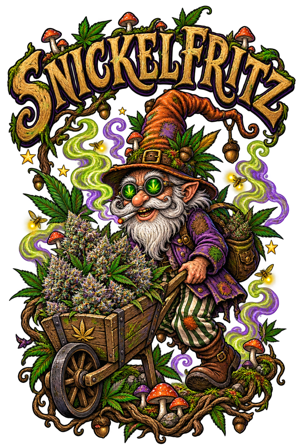 Snickelfritz graphic T-shirt design