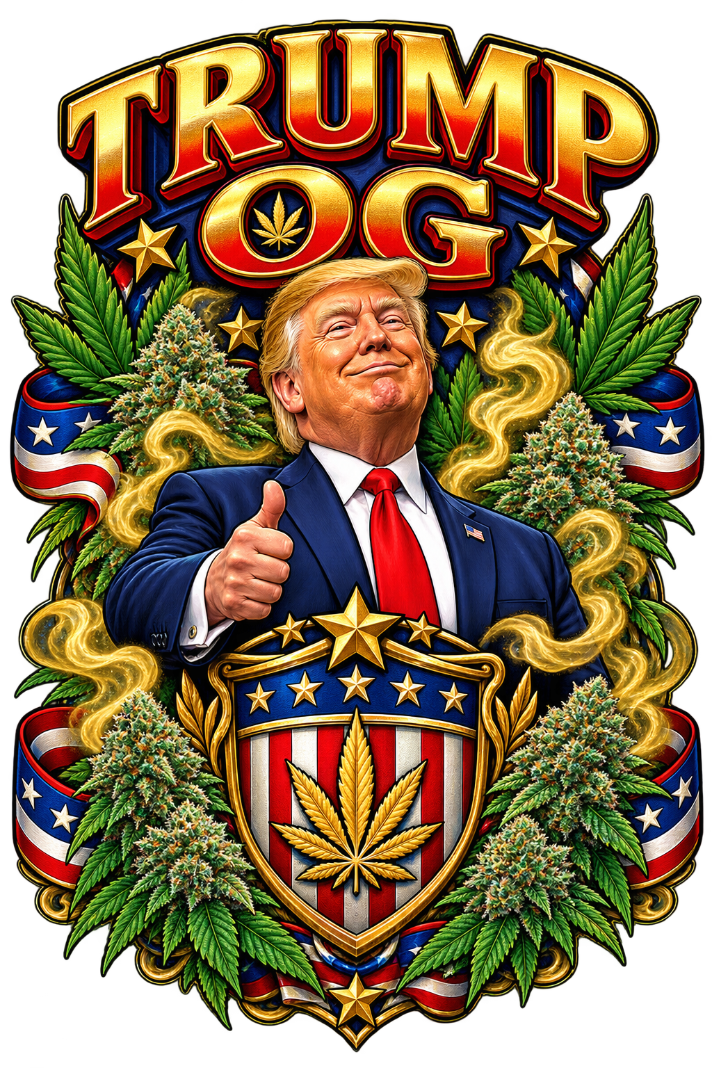 Trump OG graphic T-shirt design